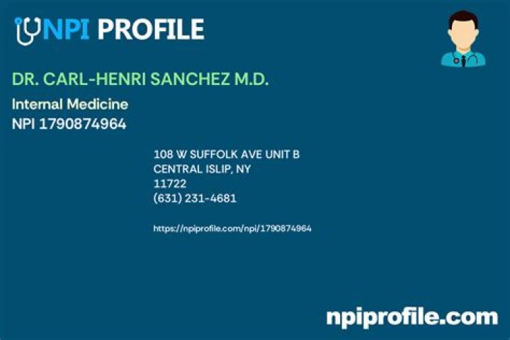 Dr. Carl-Henri Sanchez, MD – Central Islip, NY