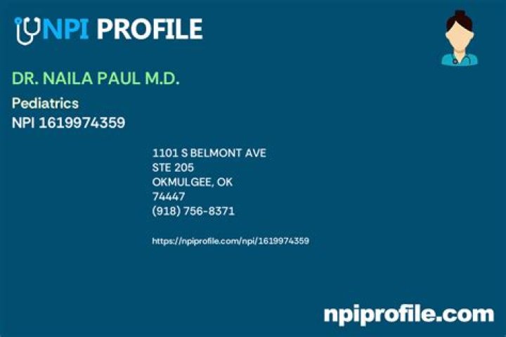 Dr. Naila Paul, MD – Okmulgee, OK