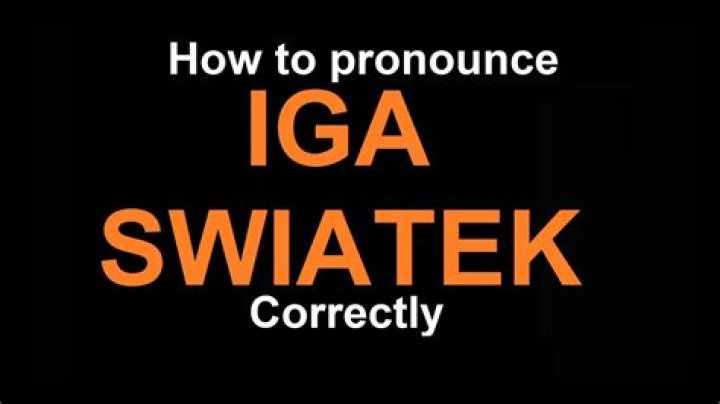 How to pronounce Iga Swiatek