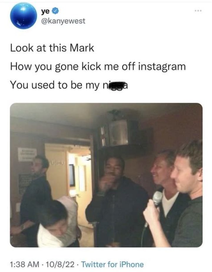 
Kanye West Turns Attention To Mark Zuckerberg, Fears Losing His IG Account 