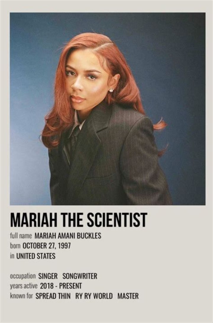 Mariah the Scientist top songs and awards